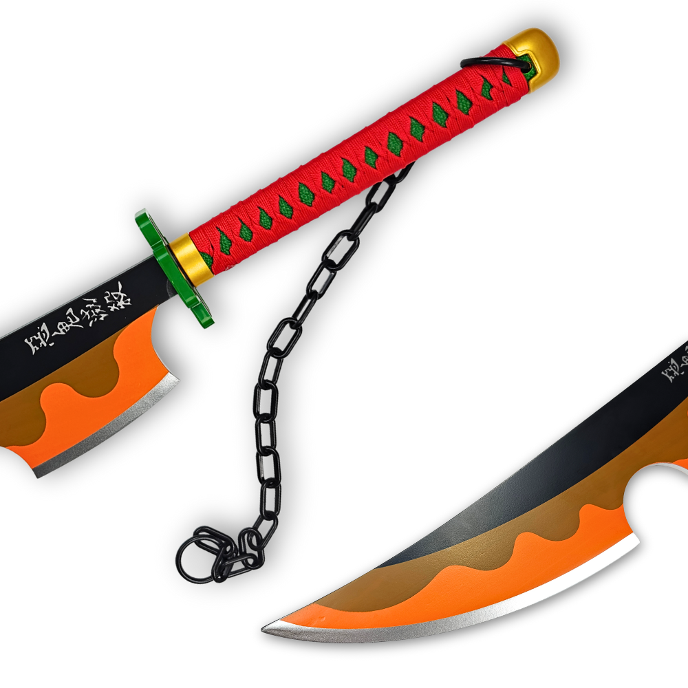 Tengen Uzui's Dual Nichirin Sword Pair (Wood)