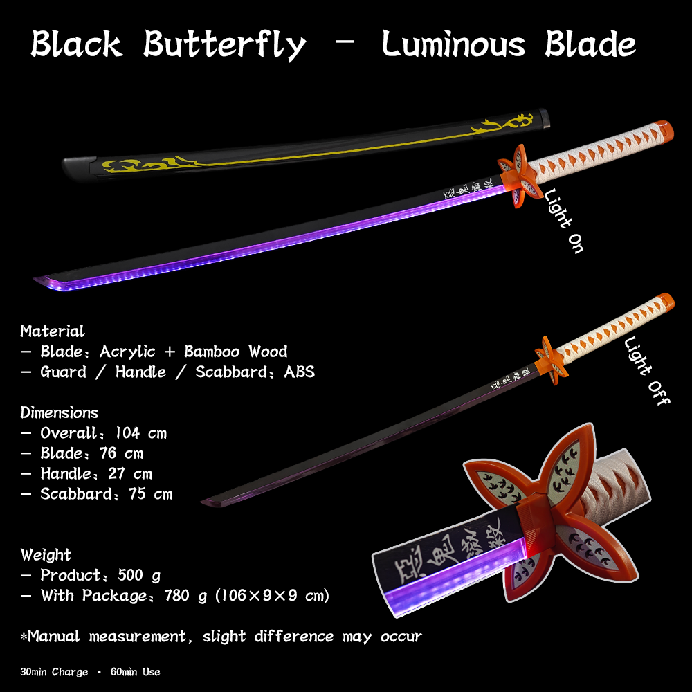 Demon Slayer Glow Sword – LED Light-Up Anime Replica