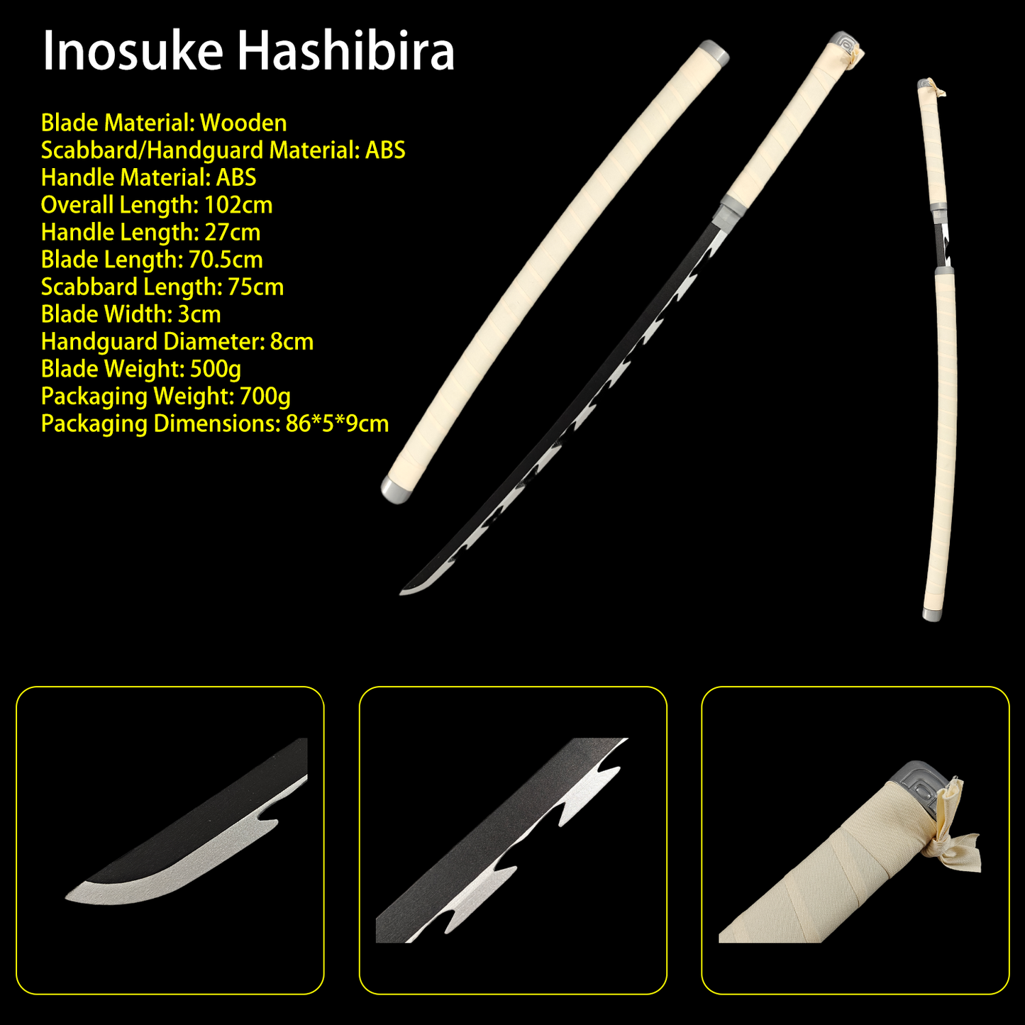 Demon Slayer Sword – Nichirin Blade Wooden Anime Replica