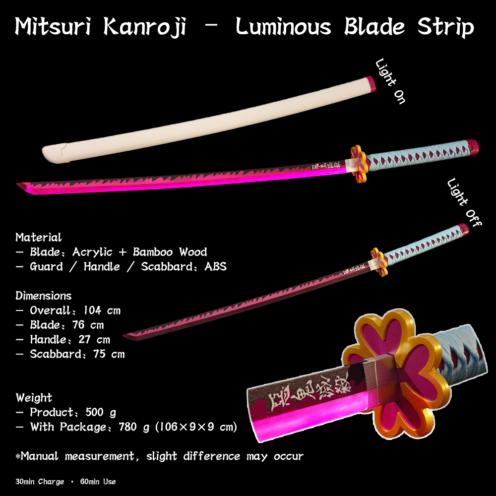 Demon Slayer Glow Sword – LED Light-Up Anime Replica