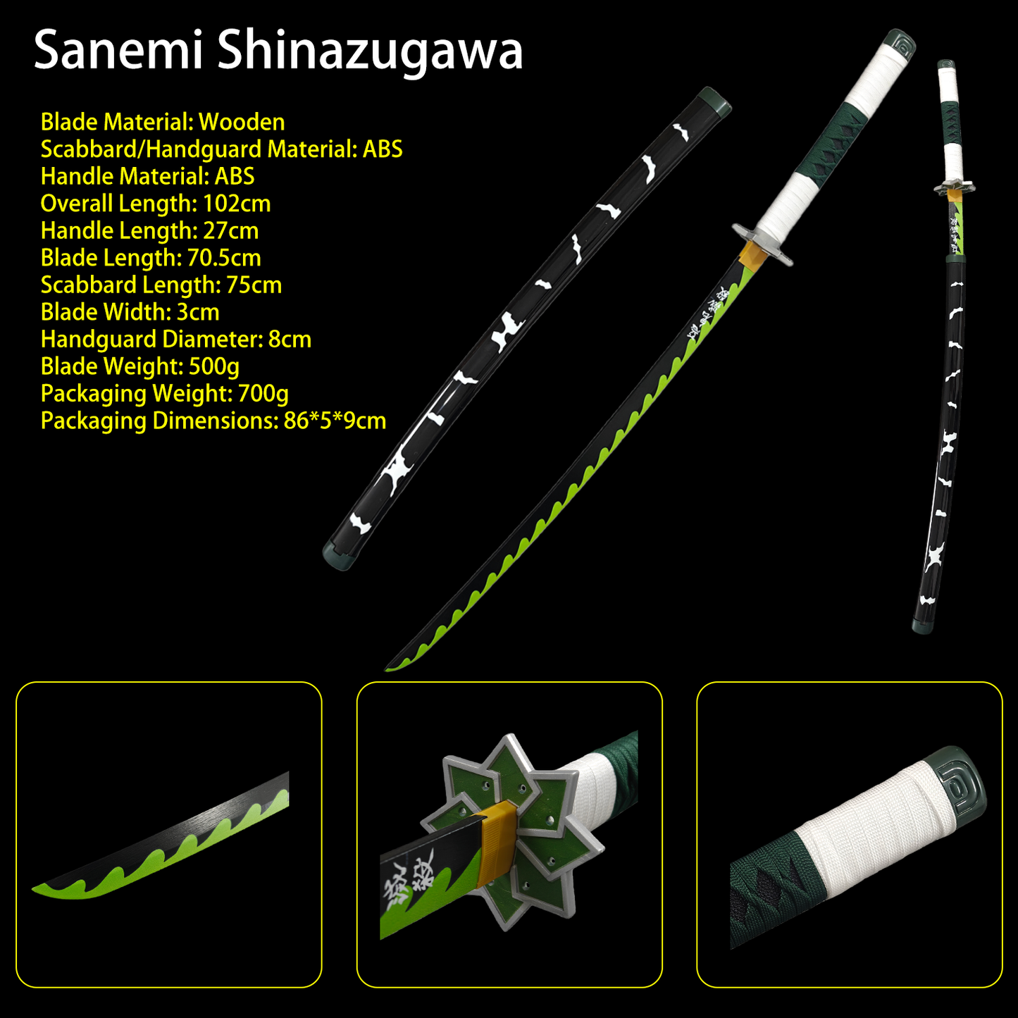 Demon Slayer Sword – Nichirin Blade Wooden Anime Replica