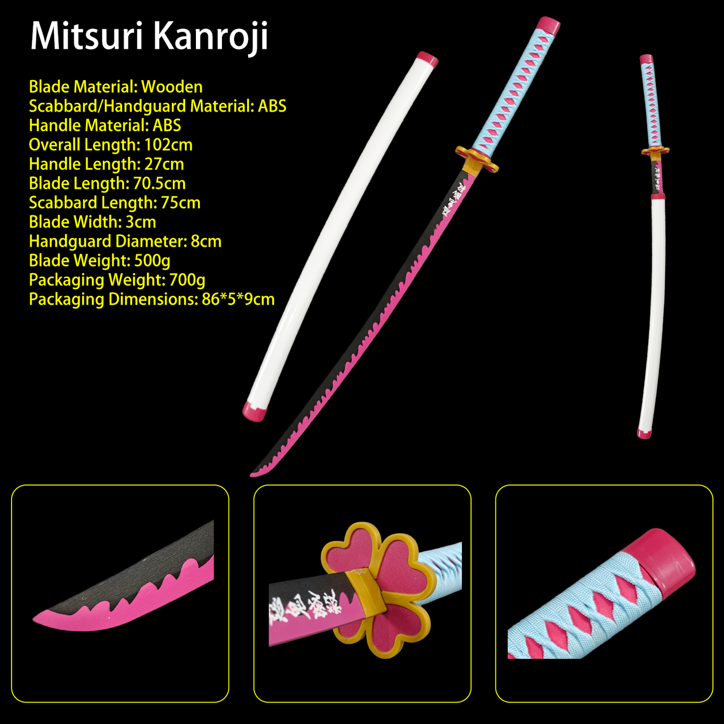 Demon Slayer Sword – Nichirin Blade Wooden Anime Replica