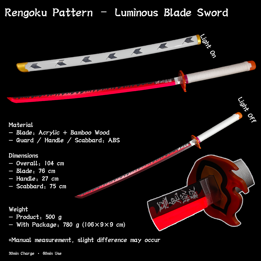 Demon Slayer Glow Sword – LED Light-Up Anime Replica
